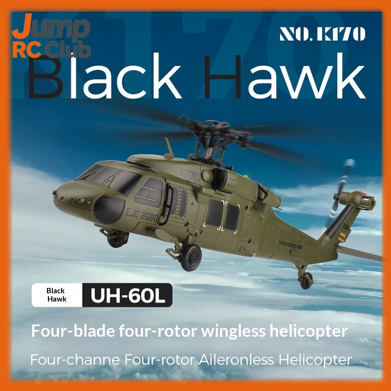 Rc Helicopter Gyro - K170 Remote Control Helicopter UH-60L Black