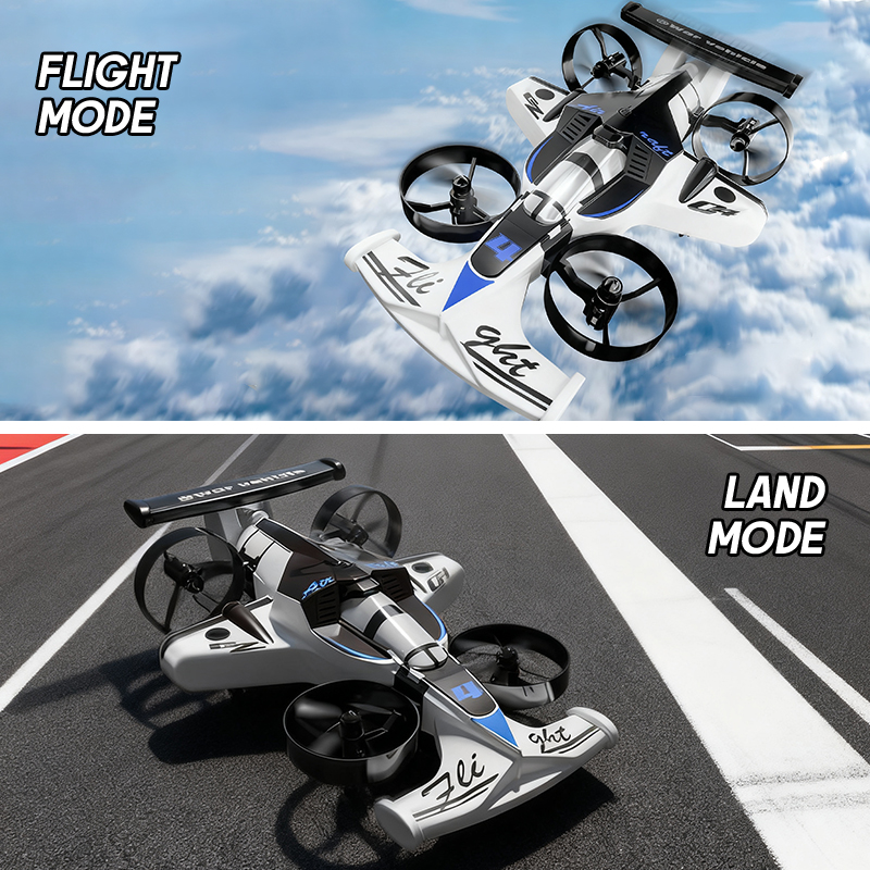 Rc Helicopter Electric - 2in1 Mini Drone Air-Ground Flying Car