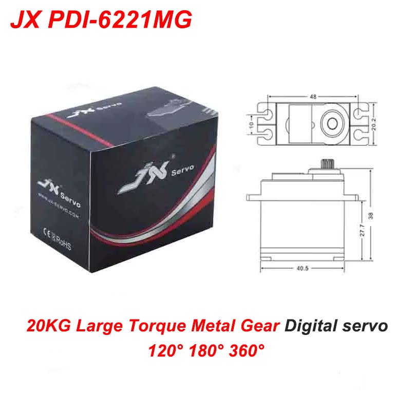JX PDI-6221MG 20KG Large Torqu - огляд і ціна Rc Helicopter Large