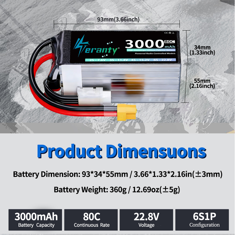 TERANTY 6S 22.8V 3000mAh 80C/1 - огляд і ціна Rc Helicopter Charger